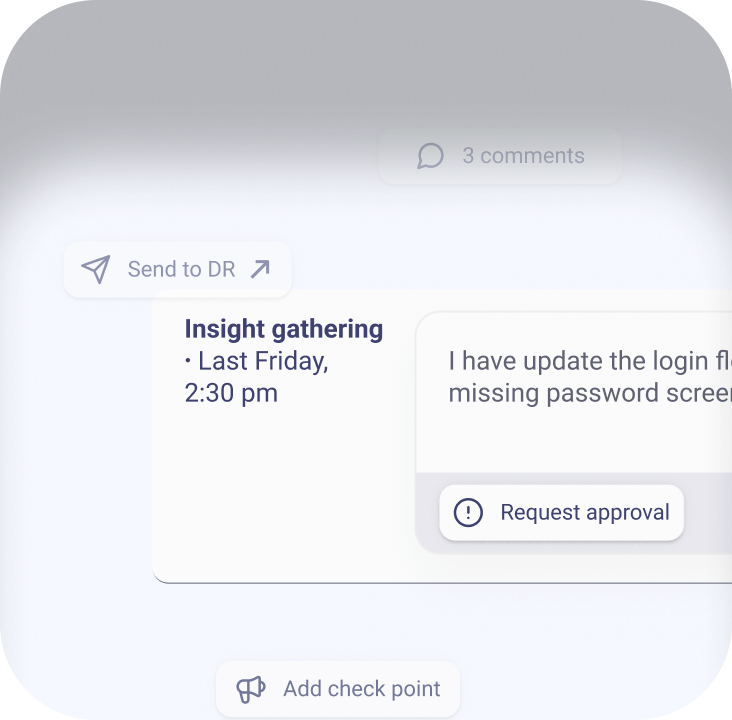 Checkpoints and approvals workflow