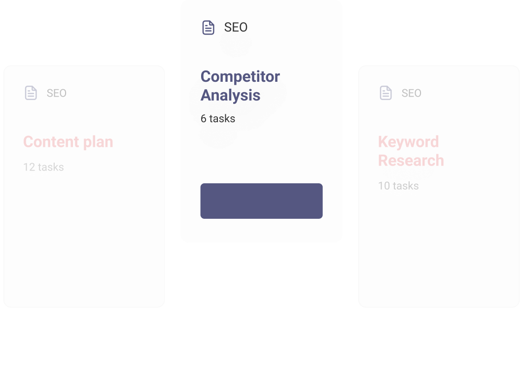 Project template selection